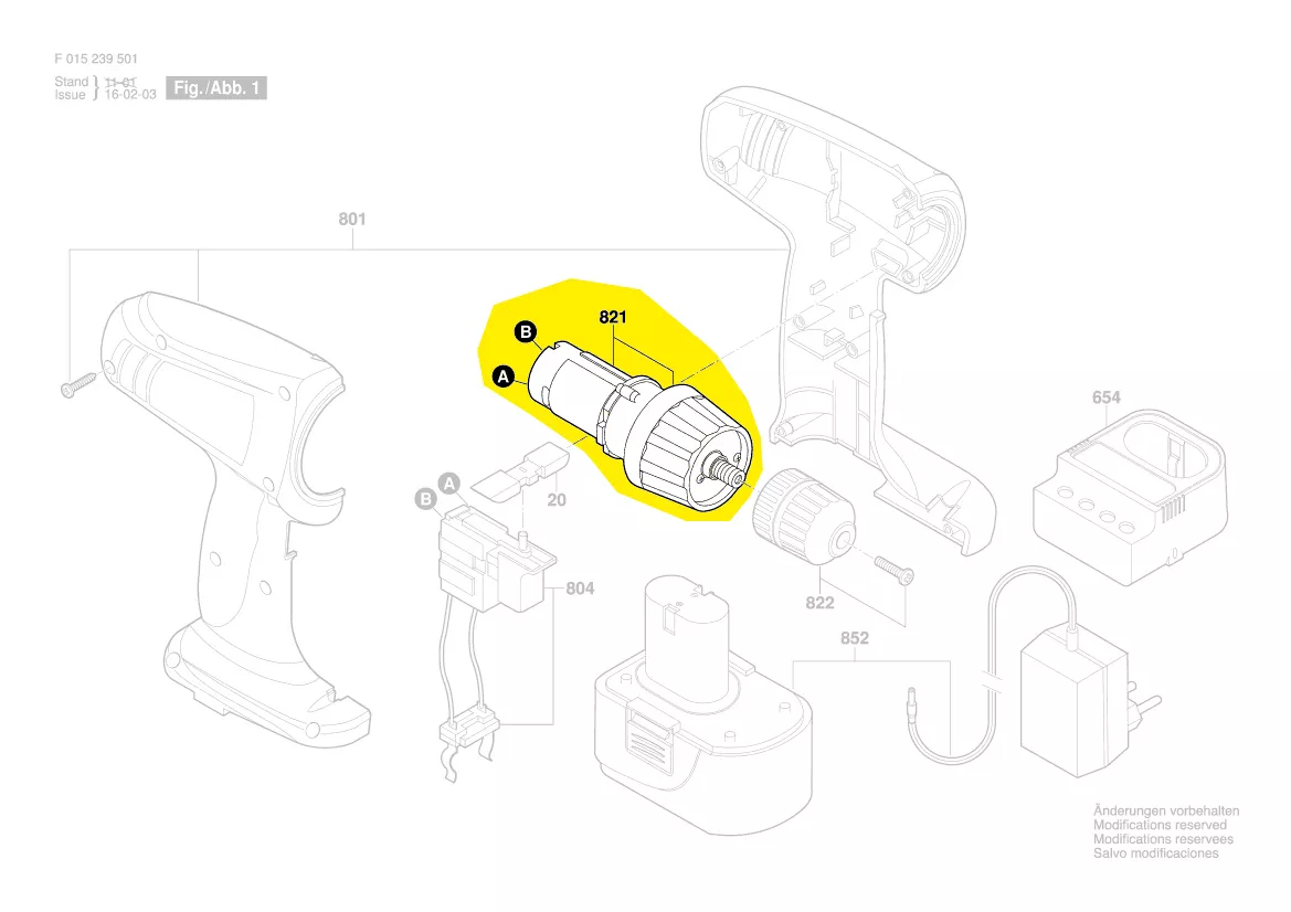 Moteur 12V visseuse 2395 et 2695 Skil